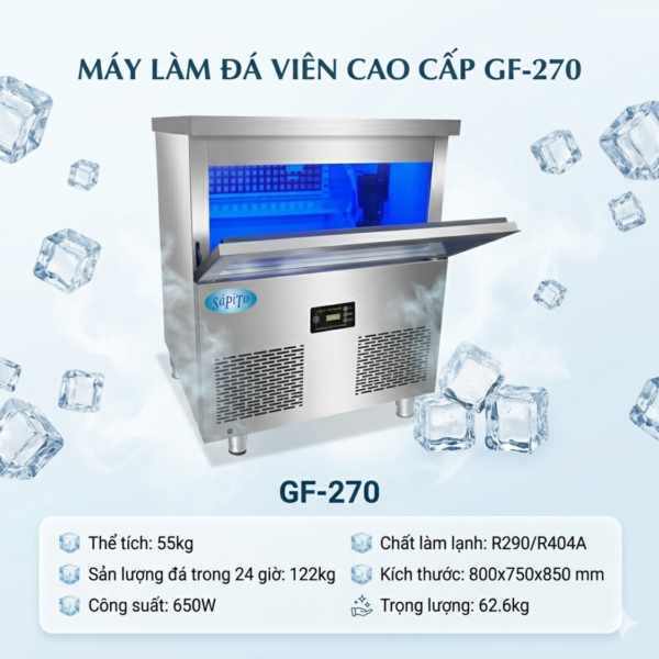 Máy làm đá viên Sápito GF-270