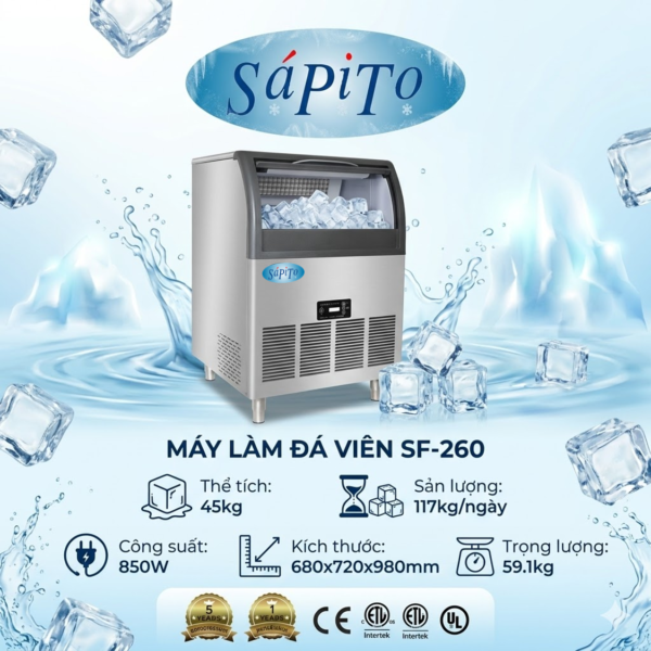 Máy làm đá viên Sápito SF-260