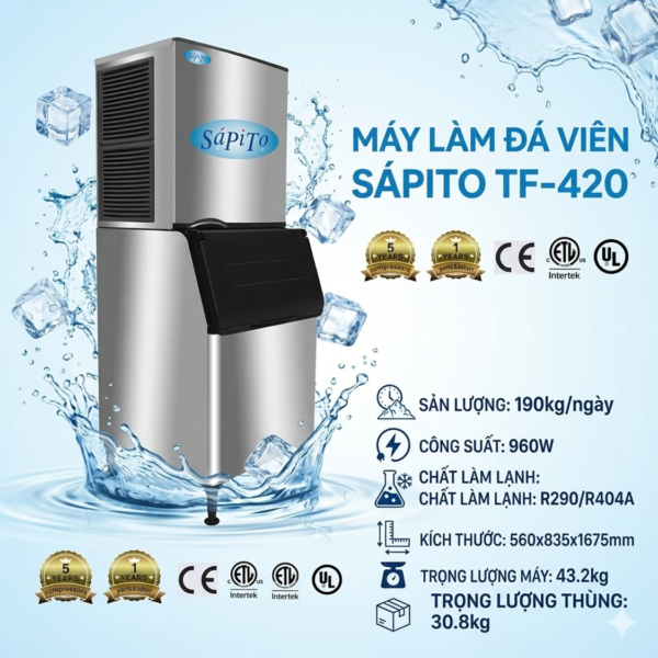 Máy làm đá viên Sápito TF-420