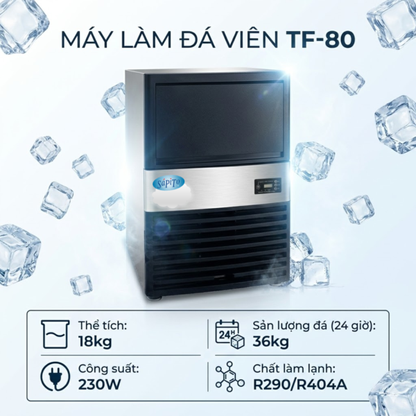Máy làm đá viên Sápito TF-80